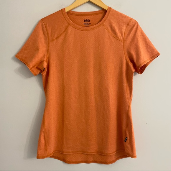 REI Tops Rei Coop Womens Orange Dry Fit Tshirt Poshmark